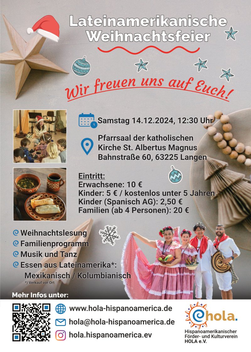 Flyer Lateinamerikanische Weihnachtsfeier 2024